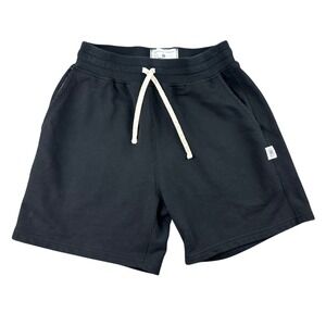 Reigning Champ Shorts Men S Black 100% Cotton Canada Made Drawstring Sporty
